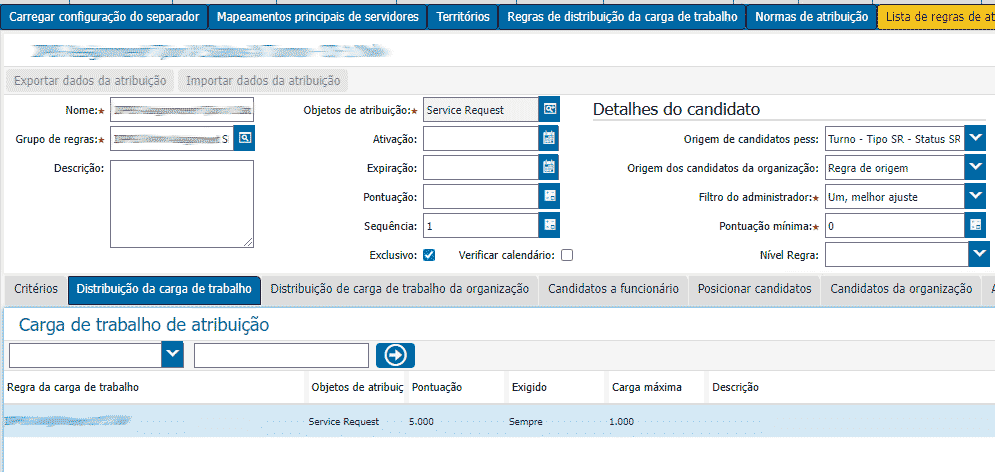 Assignment Managaer - Workload Rule